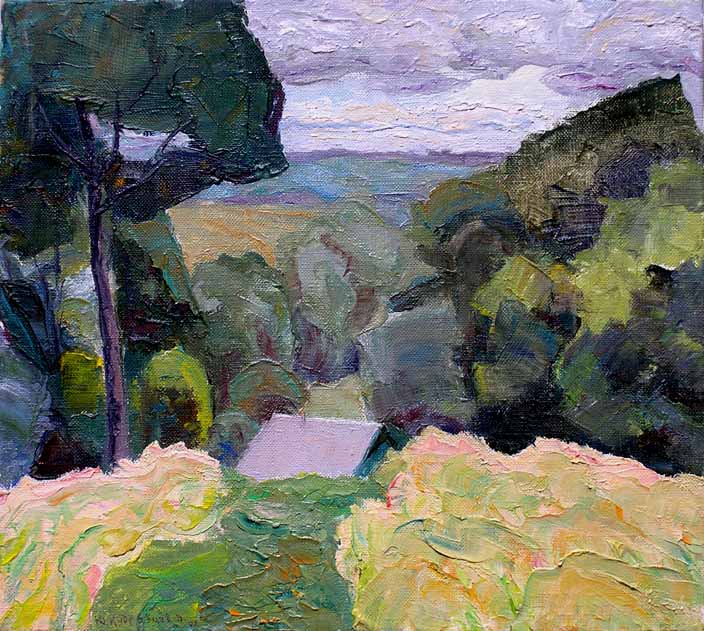  .  . / Sednev. Cloudy Horizon. 2009, oil, canvas, 3333 cm 
