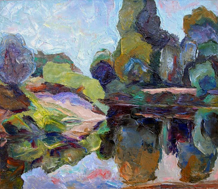  . . / Turn Of The River. Reflections . 

2010, oil, canvas, 37x43 cm
