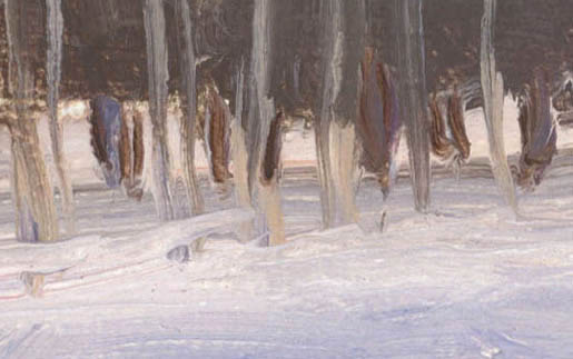 Закат в парке Никулино. Март. 1985
