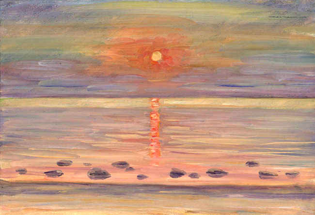 Закат в Саулкрасты.1986