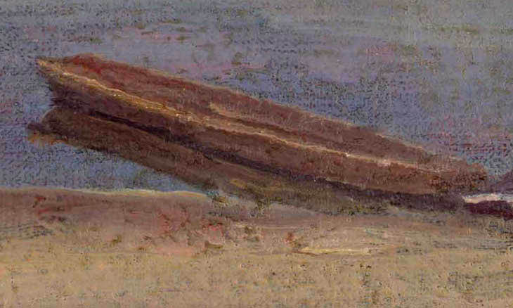 Лодки на р.Снов.1985 