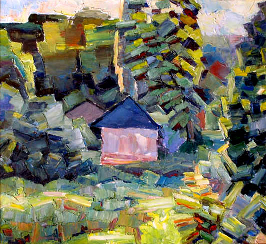 Земля директора. Director's Land. (38x35cm,oil, 1998)