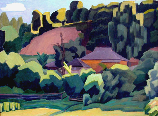  Игра вечернего солнца. Evening Sun Performing. (67х50cm, oil, 1979)