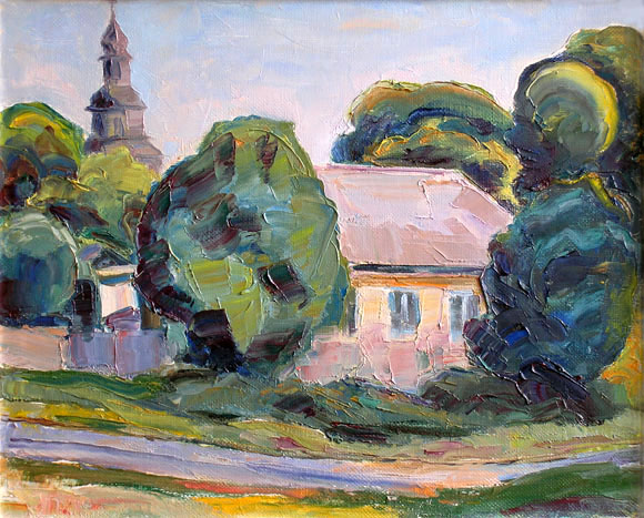    Седнев поутру. Sednev In The Morning. (43x35cm, oil, 2001)