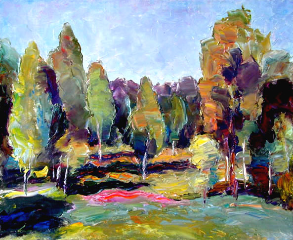 Клевер цветет. Clover In Bloom. (42x35cm, oil, 1997)