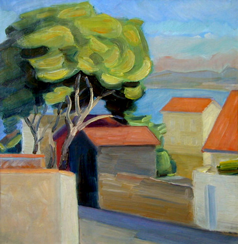 Алжирский залив.  Algerien Gulf. (44x43cm, oil, 1980) 